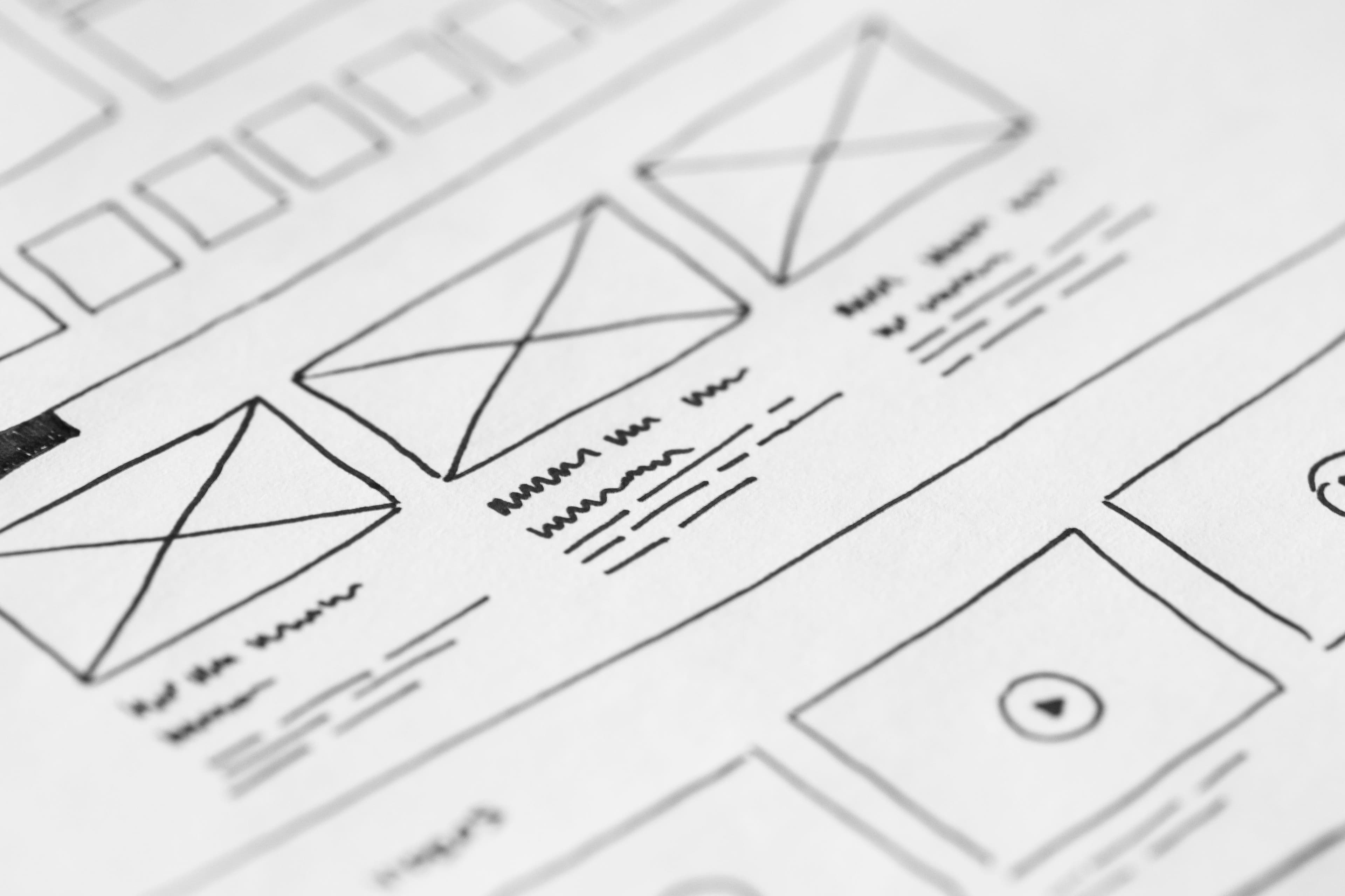UX design workspace